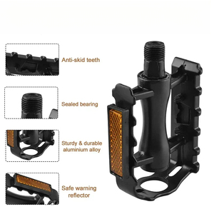 Essenzielle Zubehörteile: Rutschfeste, reflektierende Pedale aus Aluminiumlegierung, leicht, für den Einsatz an Rennrädern, <span class=keywords><strong>Cruiser</strong></span> und Mountainbikes - Product Image 4