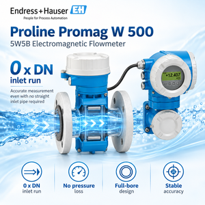 เครื่องวัดอัตราการไหล Endress+Hauser Promag W 500 5W5B แบบรีโมท IP68 4 IO สำหรับท่อส่งน้ำใต้ดินและน้ำเสีย - Product Image 1