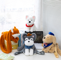 Sac à dos en peluche amusant en forme d'animal, nouveau design, renard, chien, sac personnalisé en forme d'animal