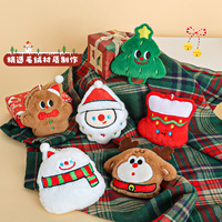 Vente en gros RTS série de Noël porte-clés en peluche doux arbre de Noël bonhomme de neige sac cintres petits accessoires ornement de Noël