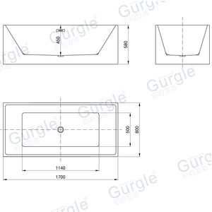 <span class=keywords><strong>Baignoire</strong></span> autoportante rectangulaire en acrylique pour 1 personne de conception originale d'usine Baignoires à remous - Product Image 6