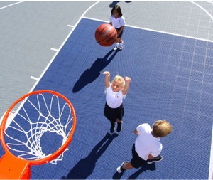 <span class=keywords><strong>Terrain</strong></span> <span class=keywords><strong>de</strong></span> <span class=keywords><strong>basket</strong></span>-ball extérieur portable <span class=keywords><strong>3x3</strong></span> en PP à emboîtement, prix bas, usine Wanhe - Product Image 4