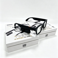 Lunettes intelligentes avec caméra, enregistrement vidéo HD 8MP, reconnaissance d'objets par IA, traduction en temps réel et traduction vidéo/appels vidéo.