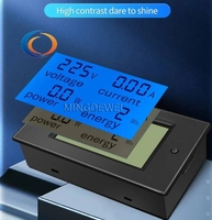 Voltímetro de amperímetro LCD Digital monofásico de CA, 80-260V, 20A, 4IN1, medidor de voltios eléctricos, potencia Kwh para Homekit