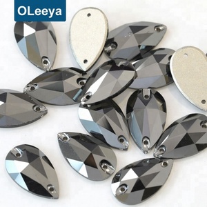Cristales de Calidad 5A Coloridos en Forma de Pera de 13*18mm, Gemas de Cristal para Coser, Pedrería para Decoración de Vestidos de Novia - Product Image 2