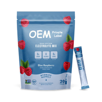 Poudre d'électrolytes hydratante végétalienne Vigo, sans sucre, certifiée sans caféine, supplément énergétique vitaminé