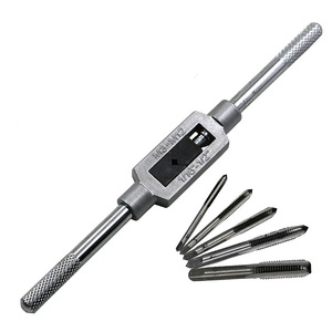 Jeu de robinets filetés pour vis à main, connecteur métrique, 6 pièces, M3 M4 M5 M6 M8 avec clé à robinet ajustable de 1/16-1/2 pouces, livraison gratuite - Product Image 2