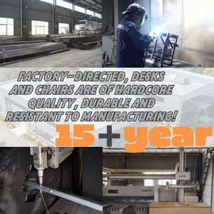 Chaise de bureau ergonomique pour étudiant, en bois et plastique, pour salle de classe, design moderne, hauteur réglable, pour les tutoriels et les cours des enfants - Product Image 5