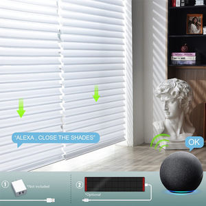 Stores intelligents motorisés à énergie <span class=keywords><strong>solaire</strong></span> réglables pour la maison, stores motorisés à Double couche - Product Image 2