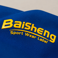 Étiquettes tissées uniques avec logo personnalisé OEM ODM, étiquettes de cou en caoutchouc de silicone 3D pour vêtements de sport, étiquettes tissées pour vêtements