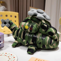 Peluche d'avion/hélicoptère personnalisable de haute qualité de 12 pouces, jouet en peluche d'avion, coussin doux en forme d'avion de guerre, cadeau pour enfants garçons et filles