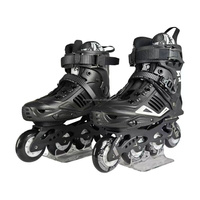 Patins à roulettes en ligne réglables à 4 roues personnalisés 2024 pour adultes, niveau professionnel, chaussures de slalom, roues en PU, châssis en aluminium, pour hommes