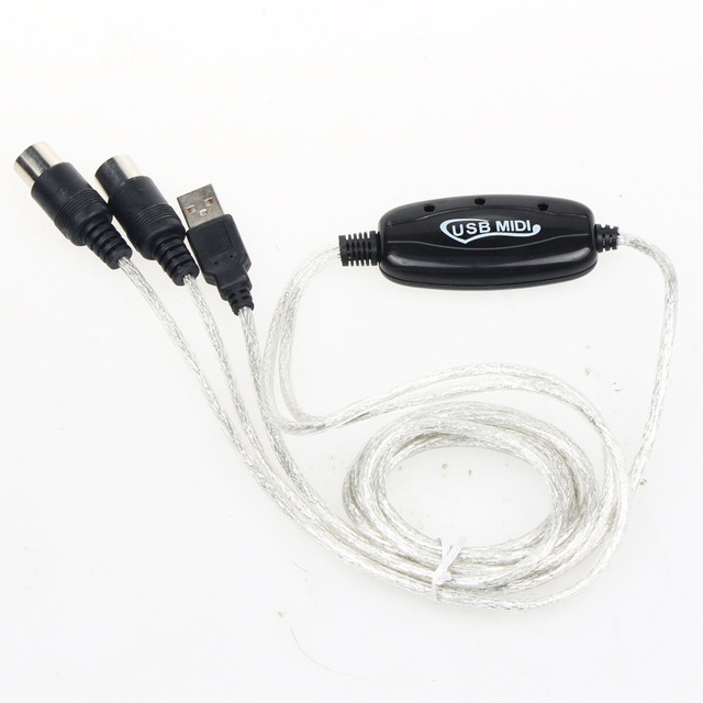MIDI to USB Cable  for Music Editing and Electronic Piano with Copper & Steel Conductors