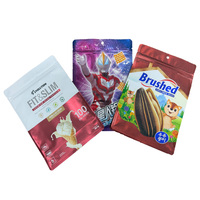 Sachet d'emballage alimentaire personnalisable en plastique de qualité alimentaire pour sucre, bonbons, poudre, Doypack, sachet à fond plat, pochette à fermeture éclair verticale