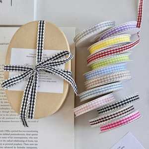 Cinta de poliéster grosgrain de 100 yardas, duradera, ecológica, diseño a cuadros, para manualidades, cumpleaños, moda, repostería, envoltura de alimentos para mascotas, flores - Product Image 5