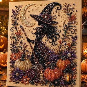 Kit de Bricolage Perle Fantôme d'Halloween 25x25cm Matériaux Artificiels Faits Main Décoration Maison Art Portable - Product Image 4