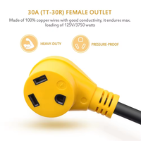 Kabel adaptor RV listrik 50 Amp betina Ke 30 Amp jantan penawaran jumlah kecil dari CA, AS