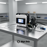 Machine de gravure laser à fibre CNC portable de haute précision, mini et manuelle, avec contrôle EZCAD et prise en charge IA pour les étiquettes de numéros de série métalliques