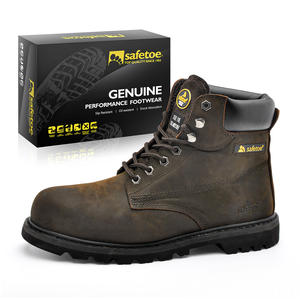Safetoe פרה Nubuck עור בטיחות אתחול גודייר דקות עטר גומי בלעדי עבודה בטיחות אתחול - Product Image 6
