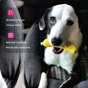 Honden Speelgoed Luxe Hond Piepend Speelgoed Veilig Latex Rubber Hond Kauwen Kies Interactief Speelgoed Voor Puppy Kleine Middelgrote Huisdieren - Product Image 3