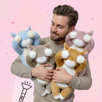 Jouets en gros pour enfants : Peluche chat de compagnie, jouet en peluche courte unisexe avec rembourrage en coton PP, cadeau d'anniversaire Toy Story