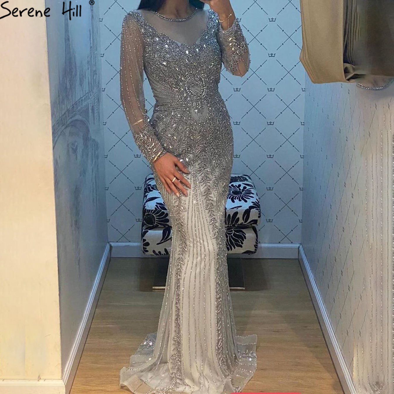 cheap silver long dresses