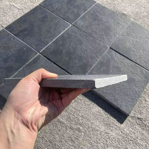 Dalles épaisses en pierre grise Blacklime de qualité supérieure, coupées à la main, motif aléatoire, résistantes à l'eau, durables, pour revêtement de sol traditionnel de villa - Product Image 3