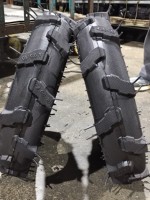 Pneus de tracteur agricoles professionnels neufs, solides, à bande de roulement diagonale, pour forêt tropicale, 26*10.00-12