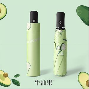 Paraguas Plegable de 3 Secciones con Diseño de Frutas, para Estudiantes, Niños, Niñas, Damas y Mujeres, Protección Contra Rayos Ultravioleta, Lluvia y Sol, Venta al Por Mayor - Product Image 3