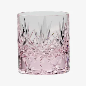 Vaso de cristal K9 soplado a mano de 8,5 oz con corte a mano perfecto para whisky Drinkingware 1PCS con caja de regalo