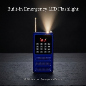 Y-001 <span class=keywords><strong>Mini</strong></span> Radio FM Tascabile con Lettore MP3 Digitale, Registratore Vocale, Torcia, Ricaricabile, per Emergenze - Product Image 4