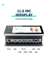 FYJ F1S Windows 10 Android 11 Mini Caja Registradora Sistema de Punto de Venta Tableta POS Supermercado Cajero Automático Terminal POS Todo en Uno
