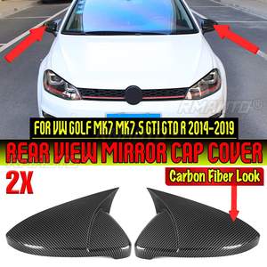 2PCS Coques de rétroviseurs latéraux pour VW Golf Mk7 Mk7.5 GTI GTD R 2014-2019 - Product Image 2