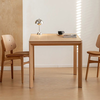 Table à manger rectangulaire en bois de style nordique minimaliste moderne, grande table de bureau pour la maison, le salon et le bureau