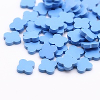 Nouvelle pierre turquoise synthétique ample, 10x10mm, prix de gros d'usine, couleur verte, rouge, bleue, trèfle à quatre feuilles, pour bijoux