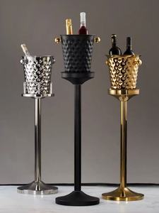 Phong Cách 2025 Đen Vàng Xô Đá Và Đứng Thẳng Đứng 5L Rượu Sâm Banh Đồ Uống Mát Sang Trọng Địa Điểm Câu Lạc Bộ Thanh Phụ Kiện - Product Image 4