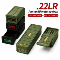 Boîte de rangement pour munitions de type tiroir, disponible en différentes tailles et styles. Stockage et organisation de munitions .22LR.