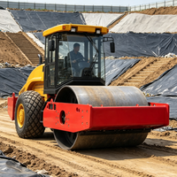 Compacteur vibrant routier 20 tonnes haute efficacité pour la construction routière, machine à tambour unique pour le compactage du sol - Prix
