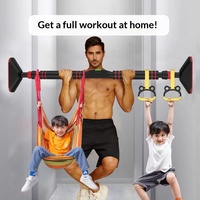 Appareil d'assistance pour tractions pour adultes et enfants, portable, pour usage domestique, barre simple, réglable, sans perçage, fixation sur porte
