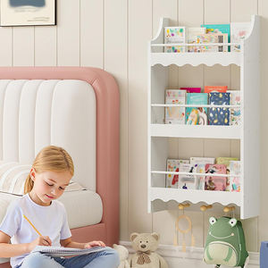 <span class=keywords><strong>ชั้น</strong></span><span class=keywords><strong>วาง</strong></span><span class=keywords><strong>หนังสือ</strong></span>เด็ก 3 <span class=keywords><strong>ชั้น</strong></span> <span class=keywords><strong>ชั้น</strong></span><span class=keywords><strong>วาง</strong></span><span class=keywords><strong>หนังสือ</strong></span>แบบแขวน <span class=keywords><strong>ชั้น</strong></span><span class=keywords><strong>วาง</strong></span><span class=keywords><strong>หนังสือ</strong></span>ลอยตัว พร้อมตะขอ 3 อัน ราวป้องกัน สำหรับห้องนั่งเล่น ห้องเด็ก - Product Image 4