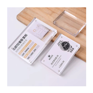 Épais Acrylique Bloc Comptoir Affiche Prix Carte Aimants Titulaire Magasin Acrylique Signe Titulaire - Product Image 1