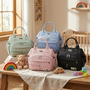 Custom logo Mommy Bags multifunctionele luiertas rugzakken voor buitenreizen en opbergen - Product Image 2