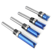 6mm 1/4 tige carbure de tungstène motif affleurant coupe bois routeur Bits bois moulin Cutter CNC outils d'usinage
