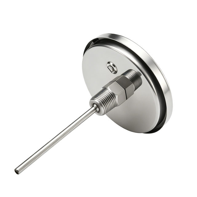 Factory Sales All Stainless Steel Easy Reading Industrial Bimetal Thermometer