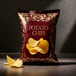 Custom Printed Aluminum Foil Packaging Custom Back <b>sealed</b> Plastic Ramadan Snack Puffed Food Potato Plantain Chips Packaging <b>Bags</b> - Product Image 3