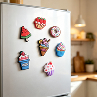 Imanes de PVC para Refrigerador con Diseño de Postres Estilo Ins, Dulces Vibrantes en 3D, Decoración Creativa para Tablero de Notas, Adornos Magnéticos