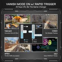 OEM ODM K617 HE Wired HallEffect Rapid Trigger Magnetic Gaming Keyboard 8K Polling Adjustable Actuation 61 Keys Design untuk Lebih Banyak Fitur