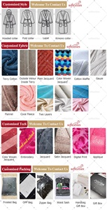 Peignoir en polaire corail pour homme, col en V, jacquard, doux et moelleux, chaud pour l'hiver, style kimono, confortable, en velours polaire, peignoir pour femme - Product Image 4