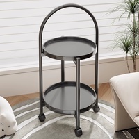 Table d'appoint en bois moderne et simple pour canapé, lit et balcon, mini table basse avec étagère de rangement pour petits appartements
