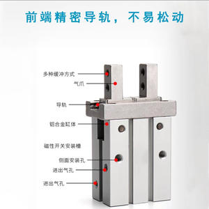 Cilindro Neumático Robótico Automatizado MHZ2-10D/16D y Pinza de Dedos Paralelos MHZL2-10D - Product Image 4